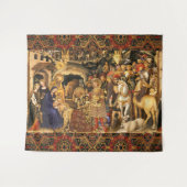 AANNEMING VAN MAGI Gentile Da Fabriano, Kerstmis Wandkleed (Voorkant (horizontaal))