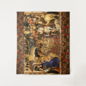 AANNEMING VAN MAGI Gentile Da Fabriano, Kerstmis Wandkleed (Voorkant)