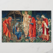AANNEMING VAN MAGI Morris, Burne-Jones Briefpapier (Voorkant)