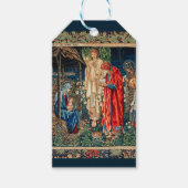 AANNEMING VAN MAGI Morris, Burne-Jones Cadeaulabel (Voorkant)