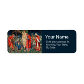 AANNEMING VAN MAGI Morris, Burne-Jones Etiket (Voorkant)