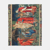 AANNEMING VAN MAGI Morris, Burne-Jones kerstmis Fleece Deken (Voorkant)