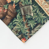 AANNEMING VAN MAGI Morris, Burne-Jones kerstmis Fleece Deken (Hoek)