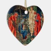 AANNEMING VAN MAGI Morris, Burne-Jones Kerstmis Keramisch Ornament (Rechts)