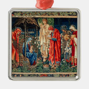 AANNEMING VAN MAGI Morris, Burne-Jones Kerstmis Metalen Ornament