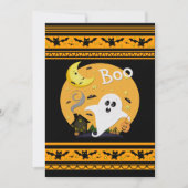 Aannodiging voor aangepaste halloween-partij kaart (Voorkant)