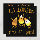 Aannodiging voor aangepaste halloween-partij kaart (Voorkant / Achterkant)