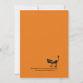 Aannodiging voor een aangepaste heks-partij kaart (Achterkant)