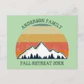 Aannodiging voor gezinshereniging - Aangepaste zon Briefkaart (Voorkant)