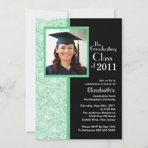 Aannodigingsfoto voor Classy Green en Black Afstud Kaart