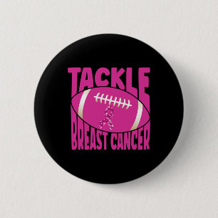 Aanpak borstkanker Amerikaans Football Bewustheid Ronde Button 5,7 Cm