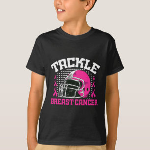 Aanpak Football Borstkanker Bewustmakingsroze ribb T-shirt