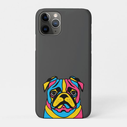 aanpasbaar 3-toonpug Case-Mate iPhone case (Achterkant)