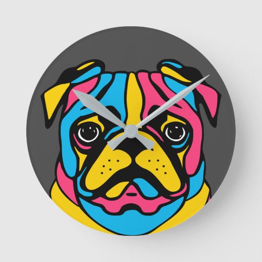 aanpasbaar 3-toonpug ronde klok (Voorkant)