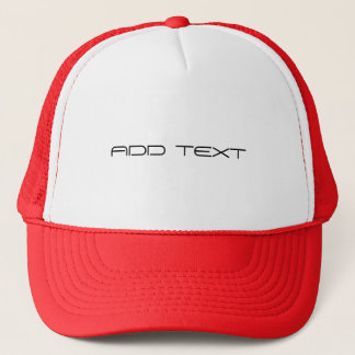 Aanpasbaar Aangepast ADD TEKST Rood en Wit Combo-P Trucker Pet