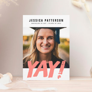 Aanpasbaar AFSTUDEERDER "YAY!" Aankondiging