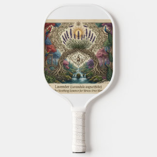 Aanpasbaar Artistiek Bloemmotief Pickleball Paddle