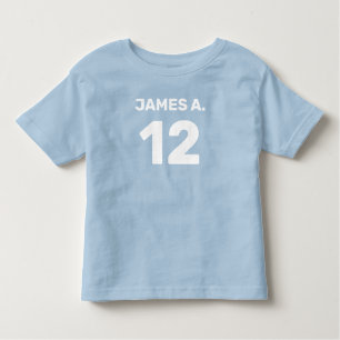 Aanpasbaar blauw (voor- en achterzijde) baby kinder shirts