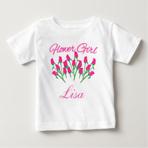 Aanpasbaar Bloemenmeisje Tshirt