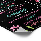 AANPASBAAR bord 'Eerste schooldag' voor ELKE klas Poster (Hoek)