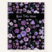 Aanpasbaar botanisch notitieboek - bloemkunst (Voorkant)