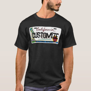 Aanpasbaar Californisch kenteken shirt