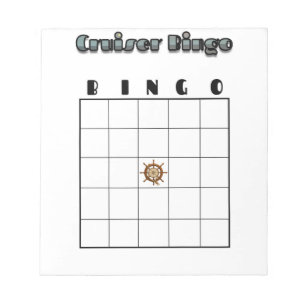 Aanpasbaar Cruise Bingo Bord Notitieblok