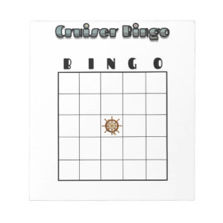 Aanpasbaar Cruise Bingo Bord Notitieblok