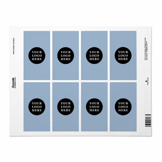 Aanpasbaar, elegant, moedig & verfijnd etiket (Full Sheet)