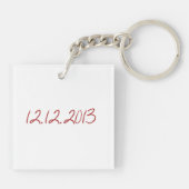 (aanpasbaar) Fijne Valentijnsdag Sleutelhanger (Achterkant)