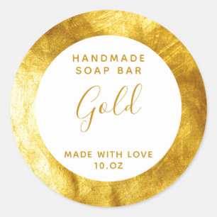 Aanpasbaar Gold Soap Label