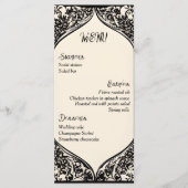 Aanpasbaar Gotisch huwelijksmenu Menu (Voorkant)