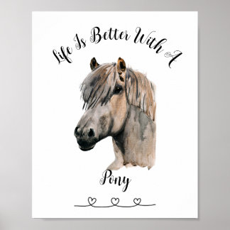 Aanpasbaar Horse Pet Wall Art Poster
