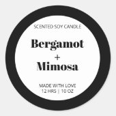 Aanpasbaar kaars label patroon modern (Voorkant)