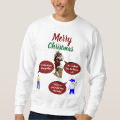 Aanpasbaar Merry Christmas Sweatshirt (Voorkant)