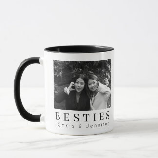 Aanpasbaar Minimalistisch Modern Beste Vrienden BF Mok