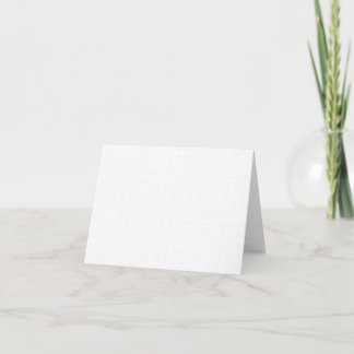 Aanpasbaar Minimalistische Witte Raster Textuur Bedankkaart