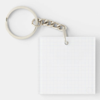 Aanpasbaar Minimalistische Witte Raster Textuur Sleutelhanger