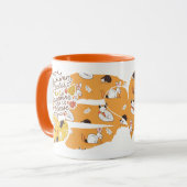 Aanpasbaar - Modern Herfst Thanksgiving Gif Mok (Voorkant links)