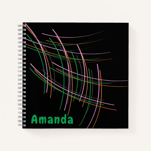 Aanpasbaar modern spiraalnotitieboek (21,59 x 21,5 notitieboek (Voorkant)