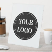 Aanpasbaar, modern, strak en tijdloos reclamebord met voetstuk (Insitu)