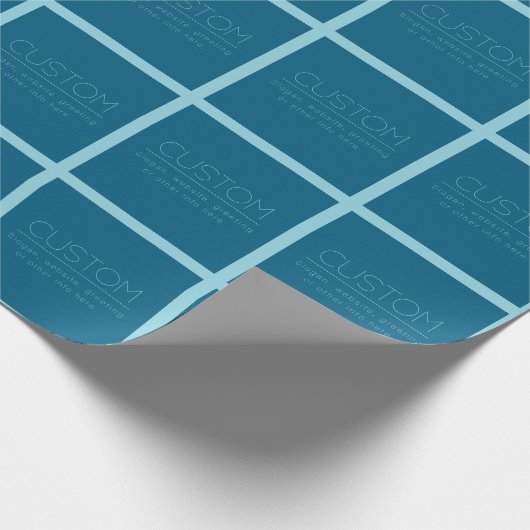 Aanpasbaar moderne tekst | Oceaan & roodborstje ei Cadeaupapier (Hoek)