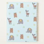 Aanpasbaar Mooie Scandinavische Dieren Patroon Planner (Achterkant)
