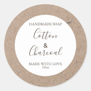 Aanpasbaar papier voor Floral Pattern-label op zee Ronde Sticker