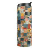 Aanpasbaar Patchwork Patroon Thermosbeker (Gedraaid links)