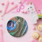 Aanpasbaar Peacock Feather Bord (Feest)