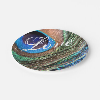 Aanpasbaar Peacock Feather Bord