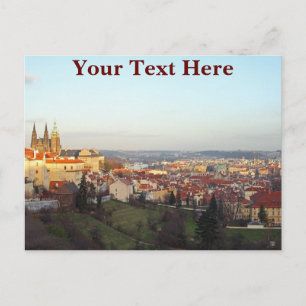 Aanpasbaar Praag panorama Briefkaart
