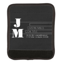 Aanpasbaar Retro-modern zwart-wit monogram