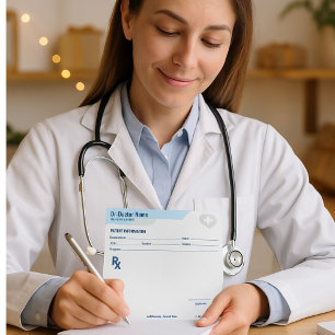 Aanpasbaar RX-blok voor artsen - Receptblok Notitieblok
